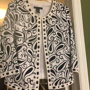 Marina Luna black and white jacket